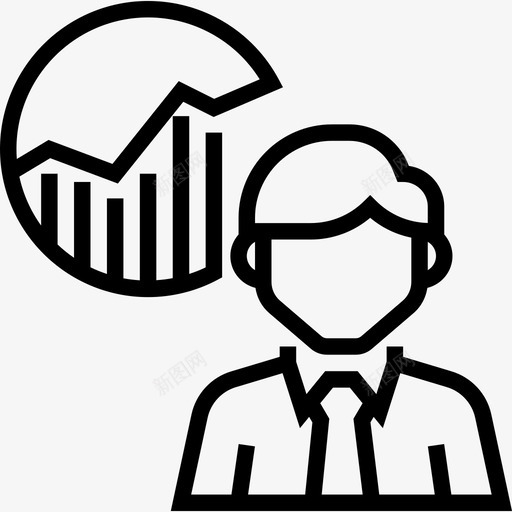 分析现代投资线性图标svg_新图网 https://ixintu.com 分析 现代投资 线性