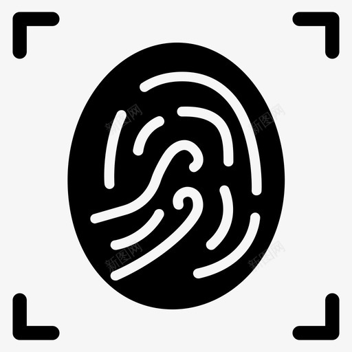 指纹安全视图图标svg_新图网 https://ixintu.com 安全 指纹 搜索引擎优化安全 视图