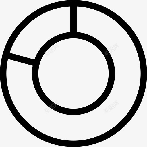 饼图基本图标3线形svg_新图网 https://ixintu.com 基本图标3 线形 饼图