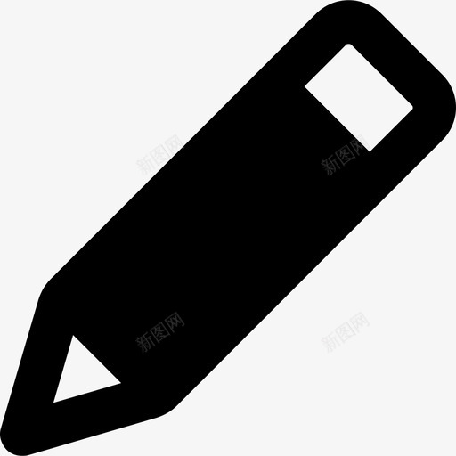 铅笔2号工具实心图标svg_新图网 https://ixintu.com 2号工具 实心 铅笔