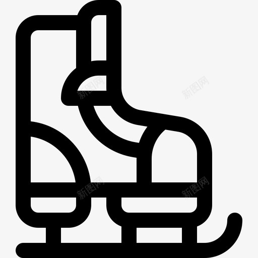 溜冰鞋圣诞85直线型图标svg_新图网 https://ixintu.com 圣诞85 溜冰鞋 直线型