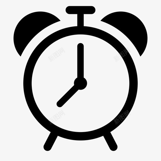 闹钟时间钟表图标svg_新图网 https://ixintu.com 叫泡泡闹钟 时间 钟表 闹钟