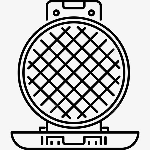 华夫饼熨斗厨房29直线型图标svg_新图网 https://ixintu.com 华夫饼熨斗 厨房29 直线型