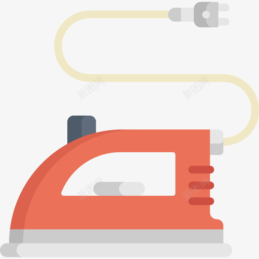 熨斗家用器具2扁平图标svg_新图网 https://ixintu.com 家用器具2 扁平 熨斗