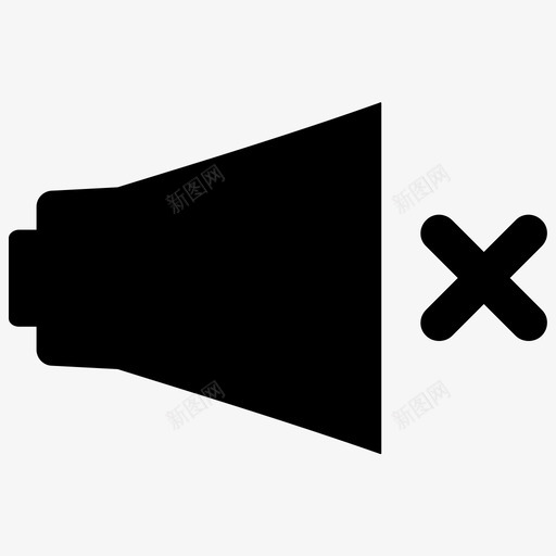 音量关音频静音图标svg_新图网 https://ixintu.com 声音 混音1 静音 音量关 音频