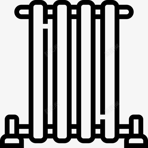 加热器加热器和壁炉2线性图标svg_新图网 https://ixintu.com 加热器 加热器和壁炉2 线性