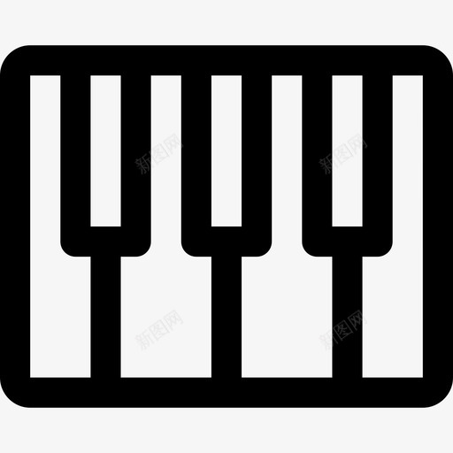 钢琴音乐29线性图标svg_新图网 https://ixintu.com 线性 钢琴 音乐29