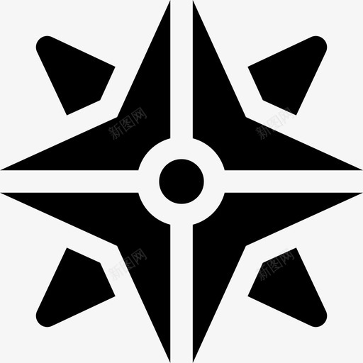 风玫瑰号水手6号满载图标svg_新图网 https://ixintu.com 水手6号 满载 风玫瑰号
