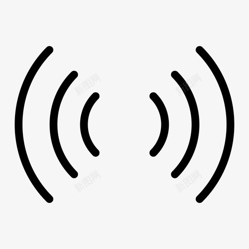 网络连接internet图标svg_新图网 https://ixintu.com internet 信号 用户界面图示符 网络 联机 连接