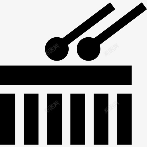 鼓风景艺术7填充图标svg_新图网 https://ixintu.com 填充 风景艺术7 鼓