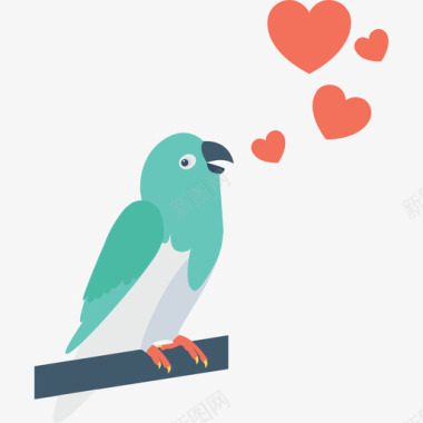爱情鸟爱情与婚礼3平淡图标图标