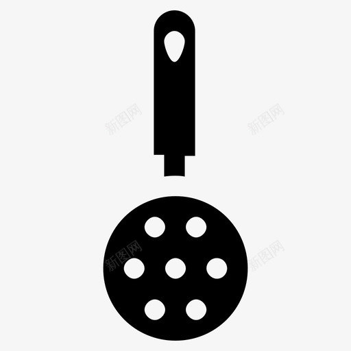 撇渣器油炸勺厨房设备图标svg_新图网 https://ixintu.com 厨房炊具字形图标 厨房用具 厨房设备 撇渣器 油炸勺