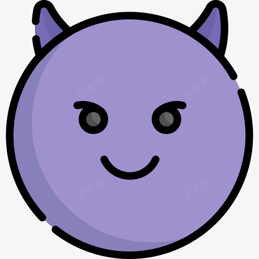 魔鬼whatsapp笑脸2线性颜色图标svg_新图网 https://ixintu.com whatsapp笑脸2 线性颜色 魔鬼