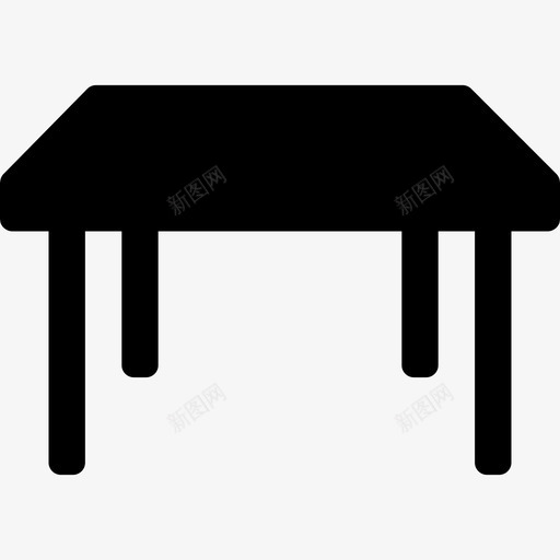 桌子家用电器和家具3填充图标svg_新图网 https://ixintu.com 填充 家用电器和家具3 桌子