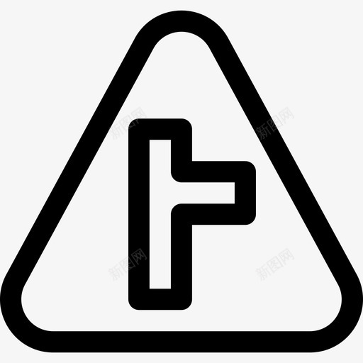 道路交通标志3线形图标svg_新图网 https://ixintu.com 交通标志3 线形 道路