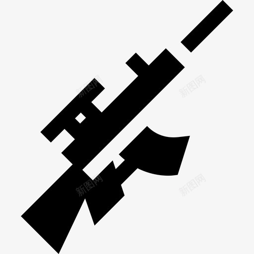 步枪军用3已装填图标svg_新图网 https://ixintu.com 军用3 已装填 步枪