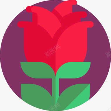 玫瑰情人节37平淡图标图标