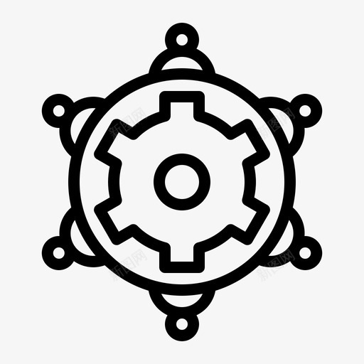 团队设置管理办公室图标svg_新图网 https://ixintu.com 办公室 团队设置 工作 管理 管理业务