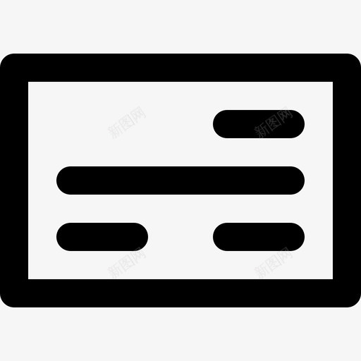 支票财务52直线图标svg_新图网 https://ixintu.com 支票 直线 财务52