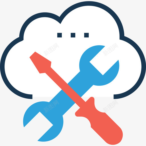 云计算网页与开发12线性颜色图标svg_新图网 https://ixintu.com 云计算 线性颜色 网页设计与开发12