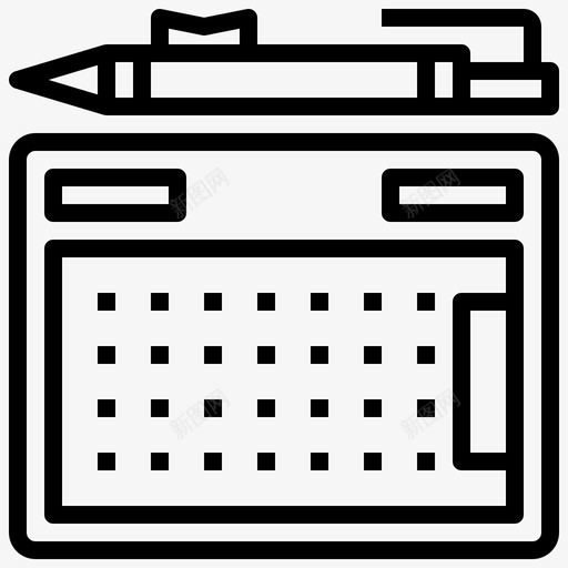 图形板编辑工具电子图标svg_新图网 https://ixintu.com 图形板 图形设计 电子 编辑工具 设计工具 铅笔