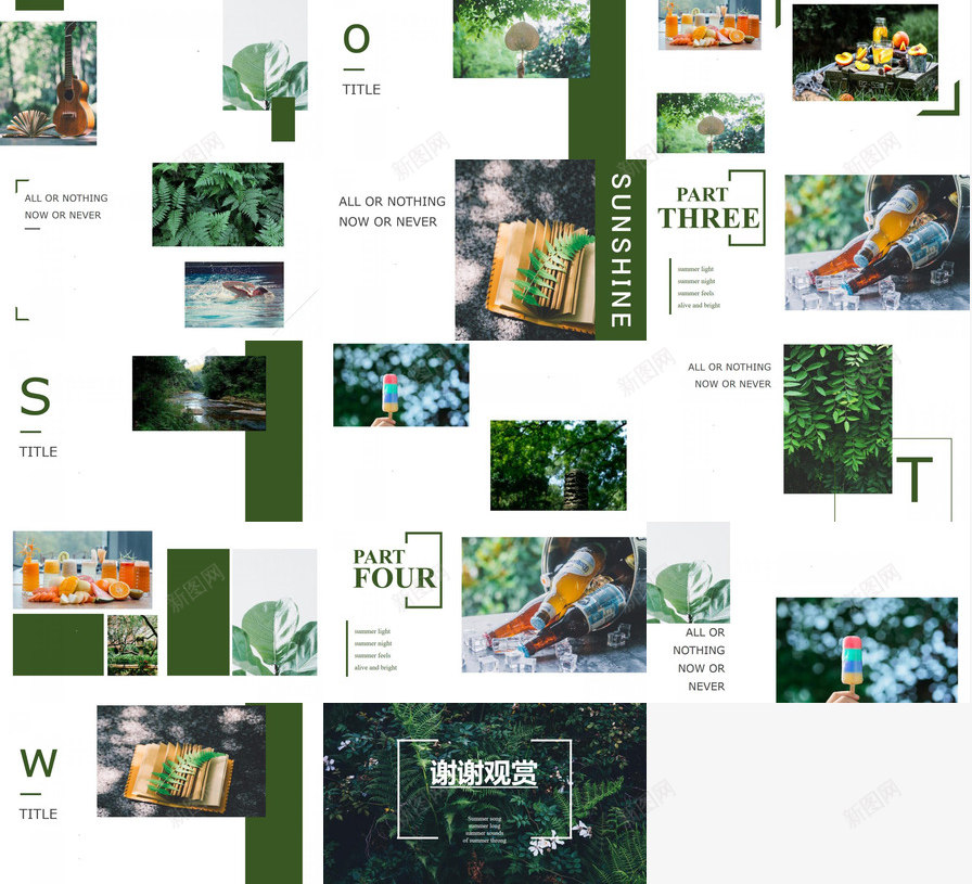 绿色深林动态初夏季节通用工作PPT模板_新图网 https://ixintu.com 初夏 动态 季节 工作 深林 绿色 通用