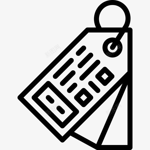 购物标签41直线型图标svg_新图网 https://ixintu.com 直线型 购物标签41