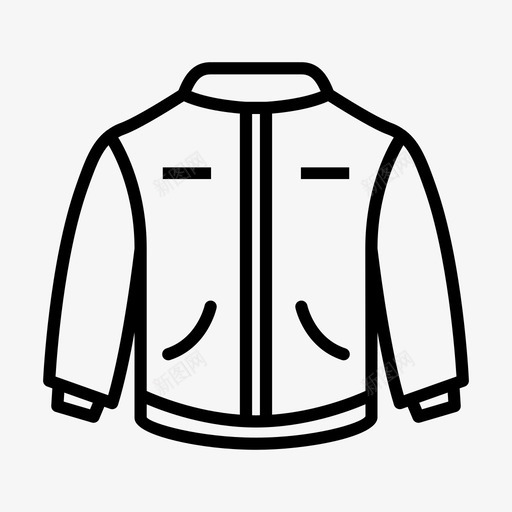 外套服装连帽衫图标svg_新图网 https://ixintu.com 外套 夹克 服装 衣服 连帽衫