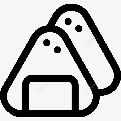 Onigiri亚洲餐厅5lineal图标svg_新图网 https://ixintu.com Onigiri lineal 亚洲餐厅5
