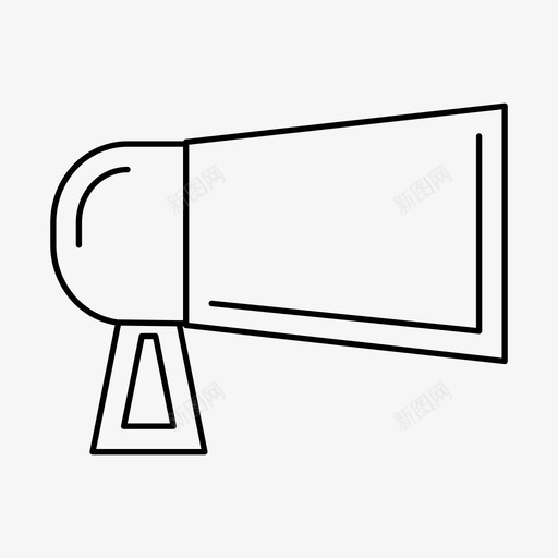 扩音器广告商业图标svg_新图网 https://ixintu.com 商业 广告 扩音器 流量 用户界面轮廓 营销