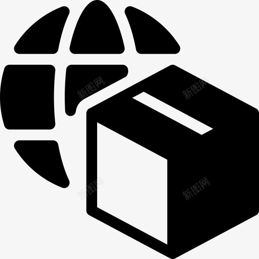 全球范围内发货9填充图标svg_新图网 https://ixintu.com 全球范围内 发货9 填充