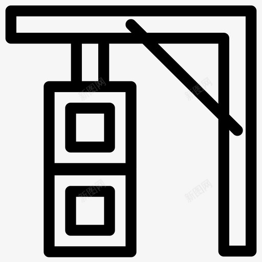 灯光标志交通灯道路图标svg_新图网 https://ixintu.com 交通 交通灯 火车 火车站 灯光标志 道路