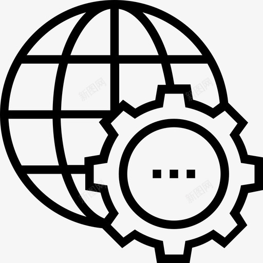 互联网网络与通信2线性图标svg_新图网 https://ixintu.com 互联网 线性 网络与通信2