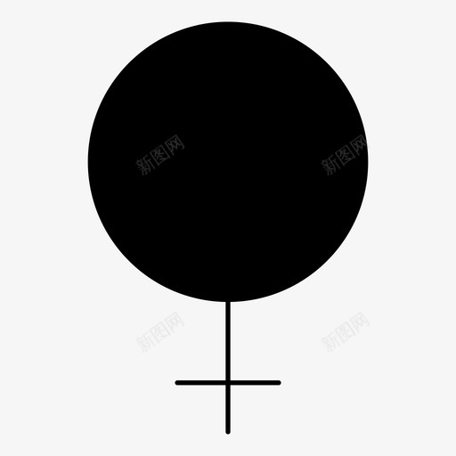女性性别性图标svg_新图网 https://ixintu.com 健康雕文 女性 性 性别