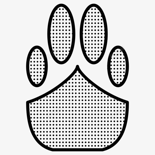 爪子狗脚印图标svg_新图网 https://ixintu.com 爪子 爪子印 狗 狗掌印 狩猎点 脚印