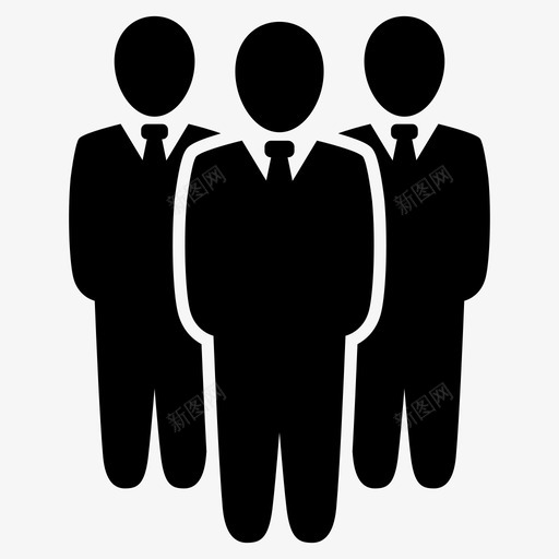 业务组领导经理图标svg_新图网 https://ixintu.com 业务人员 业务组 团队 经理 领导