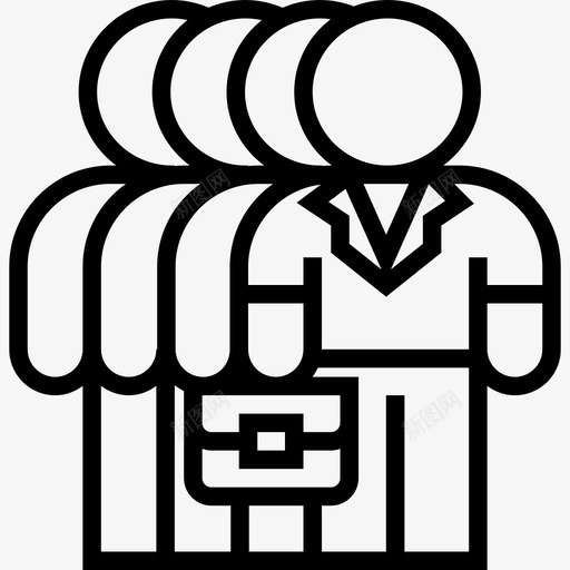 团队合作团队合作11直线型图标svg_新图网 https://ixintu.com 团队合作 团队合作11 直线型