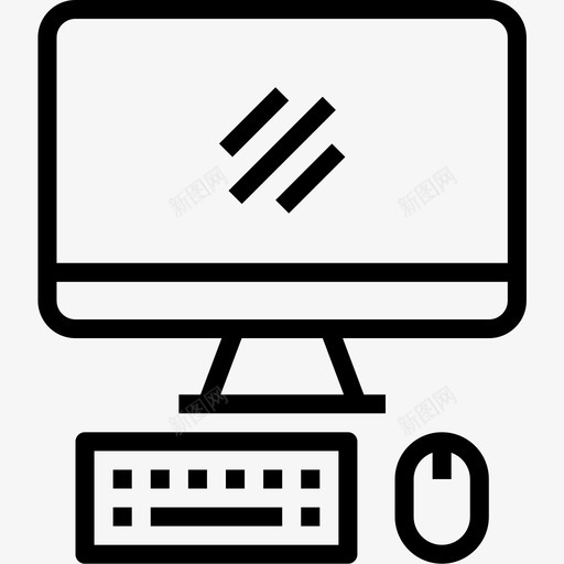 电脑键盘mac图标svg_新图网 https://ixintu.com mac pc 显示器 电脑 网页设计简单 键盘 鼠标