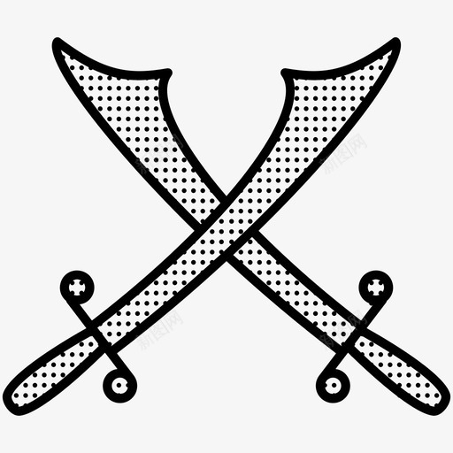 刀剑武器沙漠星星点点图标svg_新图网 https://ixintu.com 刀剑 武器 沙漠星星点点
