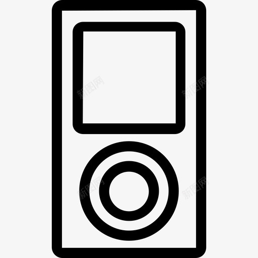 Ipod小工具线性图标svg_新图网 https://ixintu.com Ipod 小工具 线性