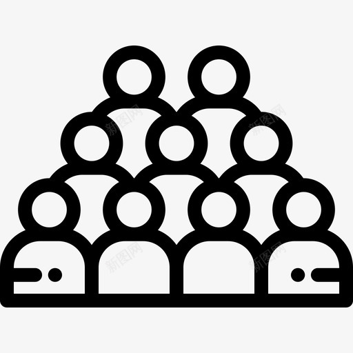 人群事件5直线图标svg_新图网 https://ixintu.com 事件5 人群 直线