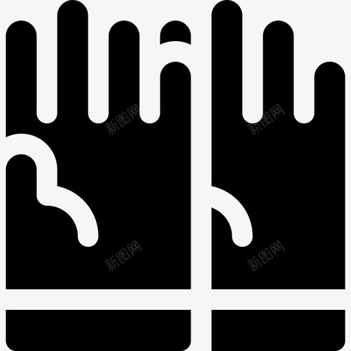 手套医疗器械6填充图标svg_新图网 https://ixintu.com 医疗器械6 填充 手套