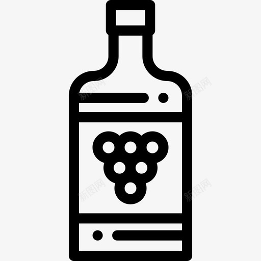 葡萄酒野餐11直系图标svg_新图网 https://ixintu.com 直系 葡萄酒 野餐11