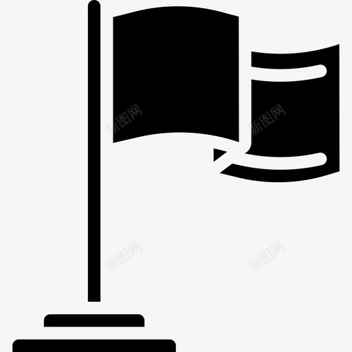 旗子地理3填充图标svg_新图网 https://ixintu.com 地理3 填充 旗子