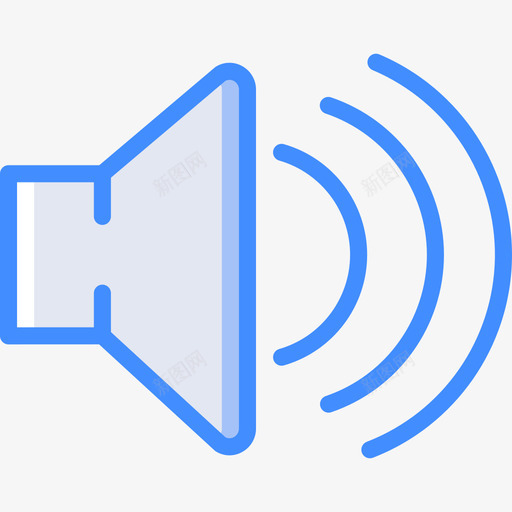 静音基本款14蓝色图标svg_新图网 https://ixintu.com 基本款14 蓝色 静音