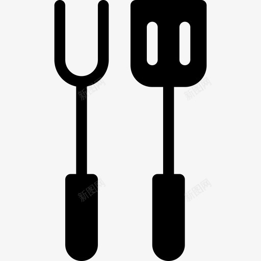 抹刀烧烤填充图标svg_新图网 https://ixintu.com 填充 抹刀 烧烤