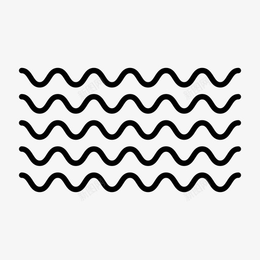 波浪海滩大海图标svg_新图网 https://ixintu.com 大海 水 波浪 海滩 用户界面 网页设计 营销
