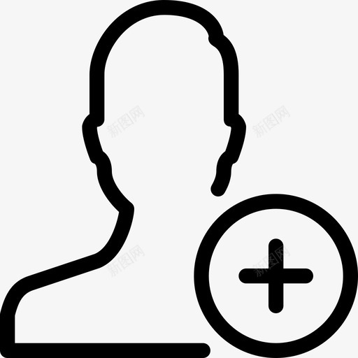 添加单个用户操作配置文件图标svg_新图网 https://ixintu.com 操作 添加单个用户 用户操作行图标 符号 配置文件