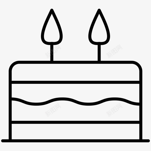 生日蛋糕甜甜的图标svg_新图网 https://ixintu.com 甜甜的 生日蛋糕