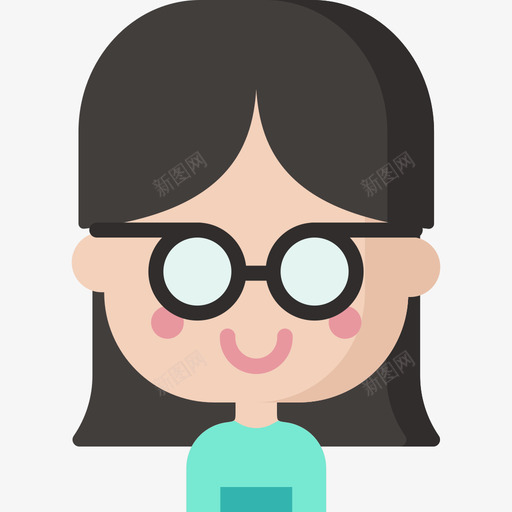 女孩阿凡达21号扁平图标svg_新图网 https://ixintu.com 女孩 扁平 阿凡达21号